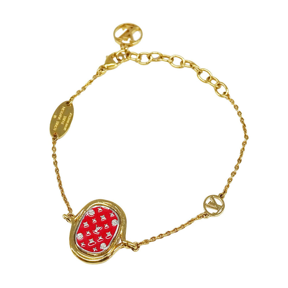 LOUIS VUITTON Red Charm Bracelet
